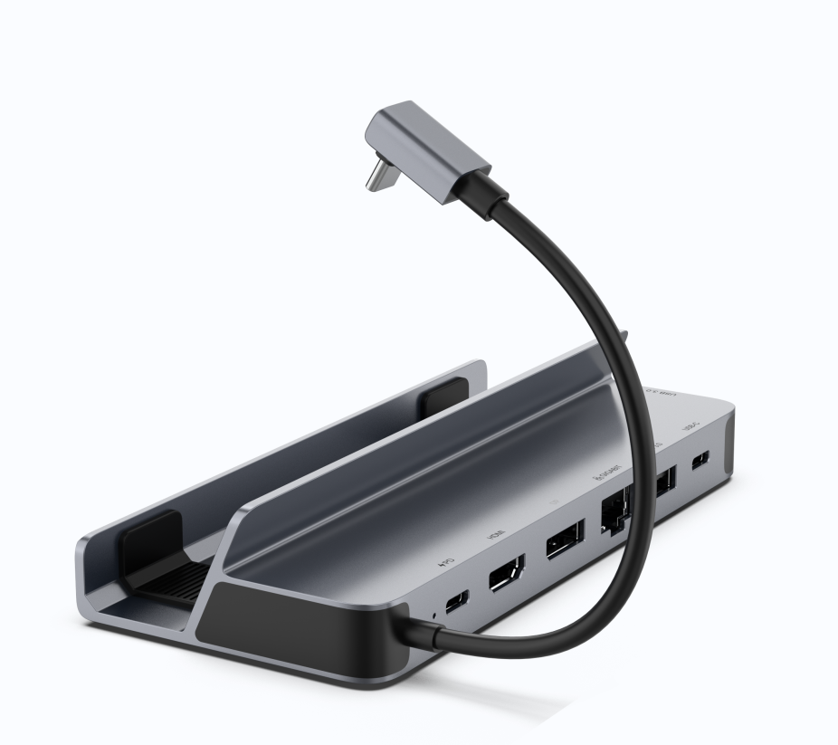 7合1 TYPE C-C 4K@60Hz，5Gbps，Steam Deck 擴(kuò)展塢，支持雙視頻擴(kuò)展